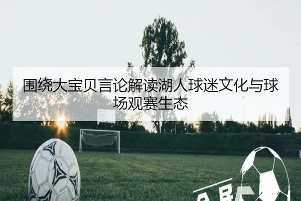 围绕大宝贝言论解读湖人球迷文化与球场观赛生态